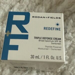 Rodan + Fields Redefine Triple Defense Cream - Blue and White